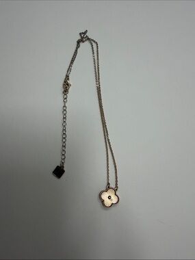Park Lane Gold-Tone Pink Flower Necklace